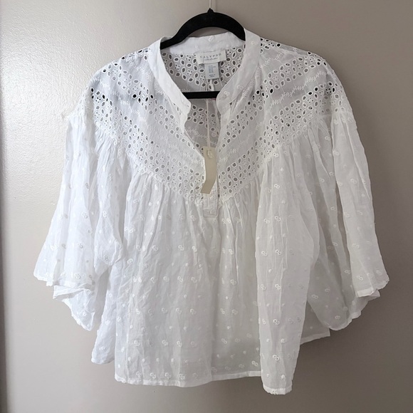 Calypso St. Barth Tops - NWT Calypso St. Barth Eyelet Blouse